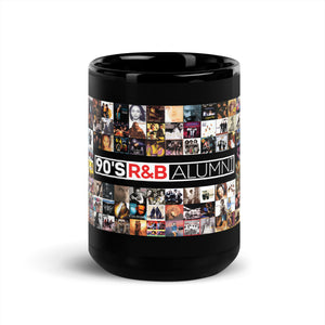 90's R&B ALUMNI CD Covers Black Glossy Mug