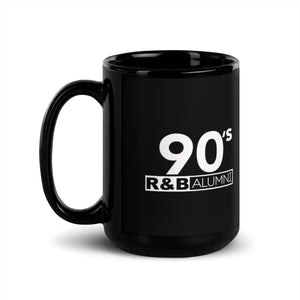 90's R&B ALUMNI 90's Logo Black Glossy Mug