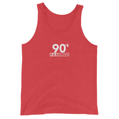 90's R&B ALUMNI (2) Unisex Tank Top_Multiple Colors with White