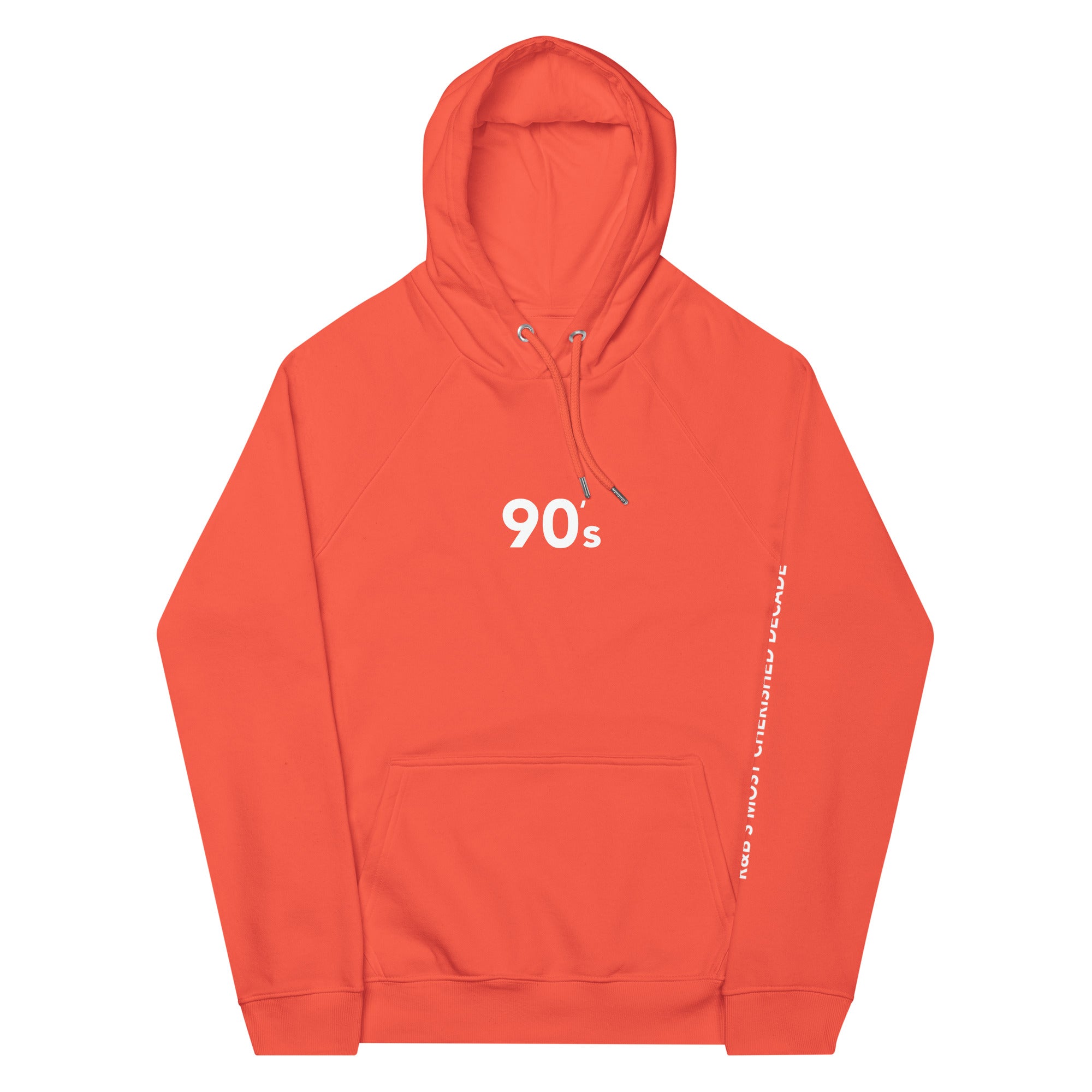 90's R&B ALUMNI Premium Hoodie Burnt Orange w Logo on Back