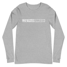 Load image into Gallery viewer, 90&#39;s R&amp;B ALUMNI LONG SLEEVE w White Logo in Multiple Colors